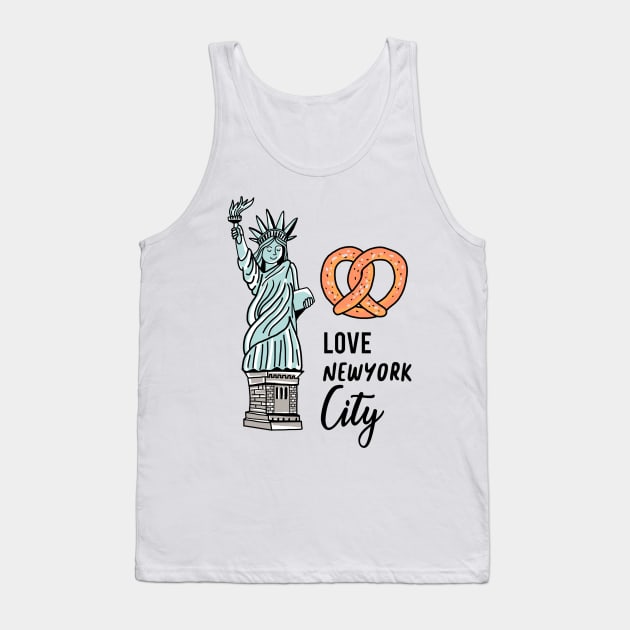 Love New York City Doodle Tank Top by SuperrSunday